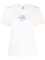 AAPE BY *A BATHING APE® t-shirt en jersey à logo brodé - Blanc