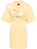 Jacquemus robe La Robe T-Shirt à découpes - Jaune