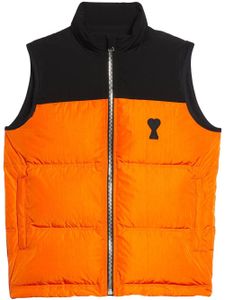 AMI Paris gilet Ami de Coeur à design matelassé - Noir