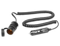 EUFAB 16559 verlengkabel, 12 V, lengte 2,5 m, zwart