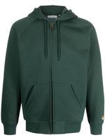 Carhartt WIP hoodie zippée à logo brodé - Vert