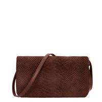 LouLou Essentiels Sugar Snake Clutch bordeaux