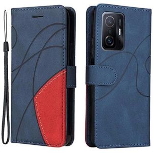 Bi-Color Series Xiaomi 11T/11T Pro Wallet Case - Blauw