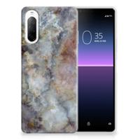 Sony Xperia 10 II TPU Siliconen Hoesje Marmer Grijs