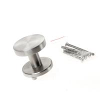 Vaste ronde knop Torres rvs op rozet gecentr.