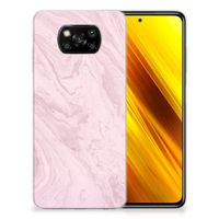 Xiaomi Poco X3 | Poco X3 Pro TPU Siliconen Hoesje Marble Pink - Origineel Cadeau Vriendin - thumbnail