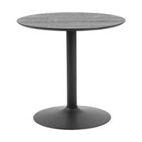 Lisomme Vino houten bartafel zwart - Ø 80 cm