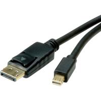 ROLINE Mini DisplayPort Kabel, mDP-DP, v1.3/v1.4, M/M, zwart, 1 m - thumbnail