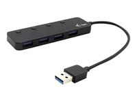 i-tec 4 poorts USB 3.0 metalen charging hub + On/Off knop