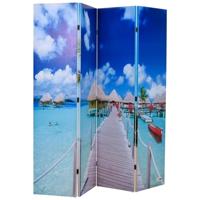 vidaXL Kamerscherm Inklapbaar Strand Scherm Scheidingswand Ruimteverdeler Kamerverdeler Kamer Verdeelwand Kamerafscheiding Kamerschermen