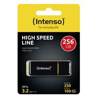 Intenso High Speed Line USB flash drive 256 GB USB Type-A 3.2 Gen 1 (3.1 Gen 1) Zwart, Geel - thumbnail