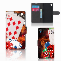 Sony Xperia Z3 Wallet Case met Pasjes Casino