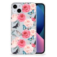 iPhone 15 Plus TPU Case Butterfly Roses - thumbnail