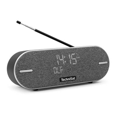 TechniSat DIGITRADIO BT 2 Draagbare premium bluetooth-luidspreker met DAB+ digitale radio (FM, klok, wektimer, waterafstotende behuizing, favorietengeheugen, AUX-in, accu, 20 watt) antraciet