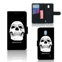 Telefoonhoesje met Naam Nokia 1 Plus Skull Eyes - thumbnail