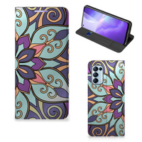 OPPO Find X3 Lite Smart Cover Purple Flower