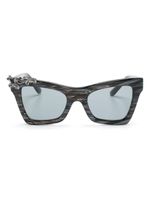 Dolce & Gabbana Eyewear lunettes de soleil à monture rectangulaire - Argent