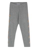 Golden Goose Kids legging à patch étoile - Gris