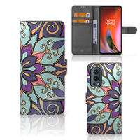 OnePlus Nord 2 5G Hoesje Purple Flower - thumbnail