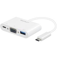 Macally UCVGA USB-C naar USB-C/VGA/USB-A multipoort-adapter