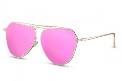 CWI zonnebril dames piloot cat.3 goud/roze (CWI1391) CWI zonnebril dames piloot cat.3 goud/roze (CWI1391)