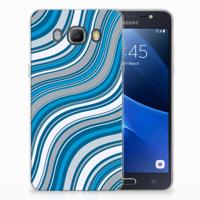 Samsung Galaxy J5 2016 TPU bumper Waves Blue
