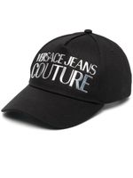 Versace Jeans Couture casquette en coton à logo imprimé - Noir - thumbnail