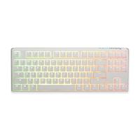 Ducky One 3 Classic Pure White TKL Gaming Tastatur, RGB LED - MX-Silent-Red (US)