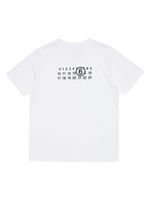 MM6 Maison Margiela Kids t-shirt en coton à numéros imprimés - Blanc