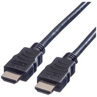 VALUE HDMI High Speed Cable met Ethernet M-M, zwart, 7,5 m - thumbnail