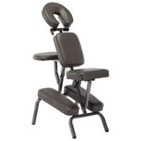 vidaXL Massagestoel 122x81x48 cm kunstleer antraciet