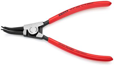 Knipex 46 31 A22 Precisie-borgveertang Geschikt voor borgringen Buitenringen 19-60 mm Puntvorm 45° gebogen