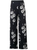 McQ Swallow pantalon à fleurs - Noir - thumbnail