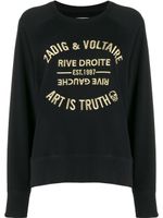 Zadig&Voltaire sweat Art Is Truth brodé - Noir