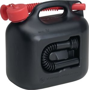 Hunersdorff Brandstofjerrycan | inhoud 5 l | zwart 2 schenktuit | L265xB147xH247mm | 1 stuk - 800300 800300