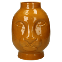 Wants&Needs Accessoires Vaas Leopard Geel 24.1 X 17 X 17.2