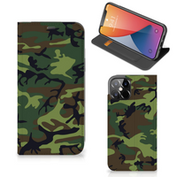 iPhone 12 Pro Max Hoesje met Magneet Army Dark