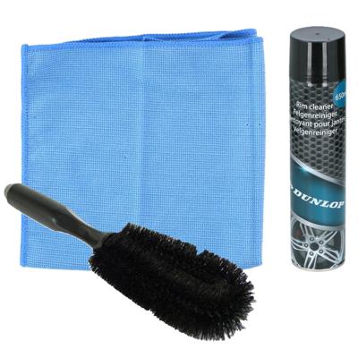 All Ride auto velgen schoonmaken set - borstel/spray/doek - velgenreiniger pakket All Ride auto velgen schoonmaken set - borstel/spray/doek - velgenreiniger pakket