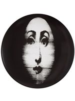 Fornasetti assiette Tema e Variazioni à imprimé en porcelaine - Noir