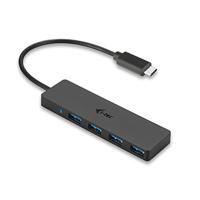 i-tec USB-C Slink 4-Port HUB met 4 USB 3.0-Poorten voor Windows MacOS Linux Android