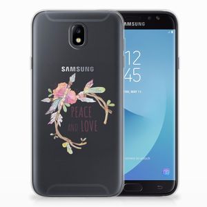 Samsung Galaxy J7 2017 | J7 Pro Telefoonhoesje met Naam Boho Text