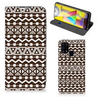 Samsung Galaxy M31 Hoesje met Magneet Aztec Brown