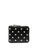 Comme Des Garçons Wallet portefeuille à motif de pois - Noir