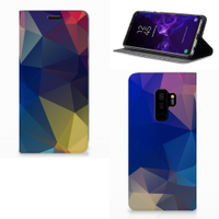 Samsung Galaxy S9 Plus Stand Case Polygon Dark - thumbnail