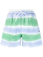 MSGM short rayé à lien de resserrage - Bleu