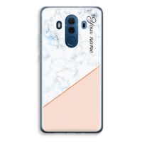 Marmer in stijl: Huawei Mate 10 Pro Transparant Hoesje - thumbnail