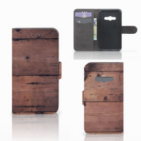 Samsung Galaxy Xcover 3 | Xcover 3 VE Book Style Case Old Wood - thumbnail