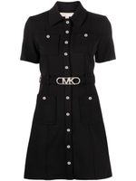 Michael Michael Kors robe-chemise à taille ceinturée - Noir