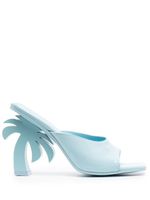 Palm Angels mules Palm Beach en cuir - Bleu