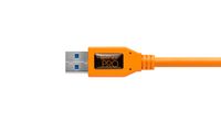 Tether Tools CU5454 USB-kabel USB 3.2 Gen 1 (3.1 Gen 1) 4,6 m USB A Micro-USB B Oranje - thumbnail